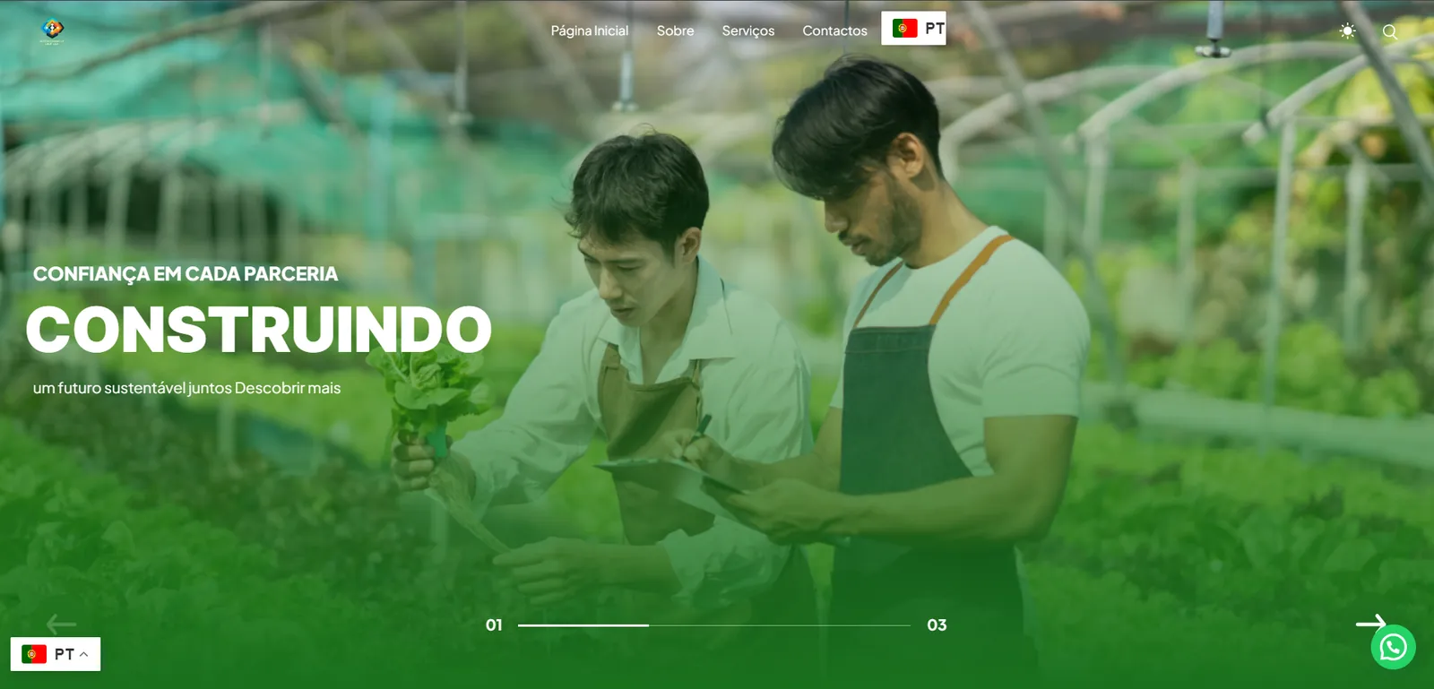 Portal Web — Comercializadora Portugal